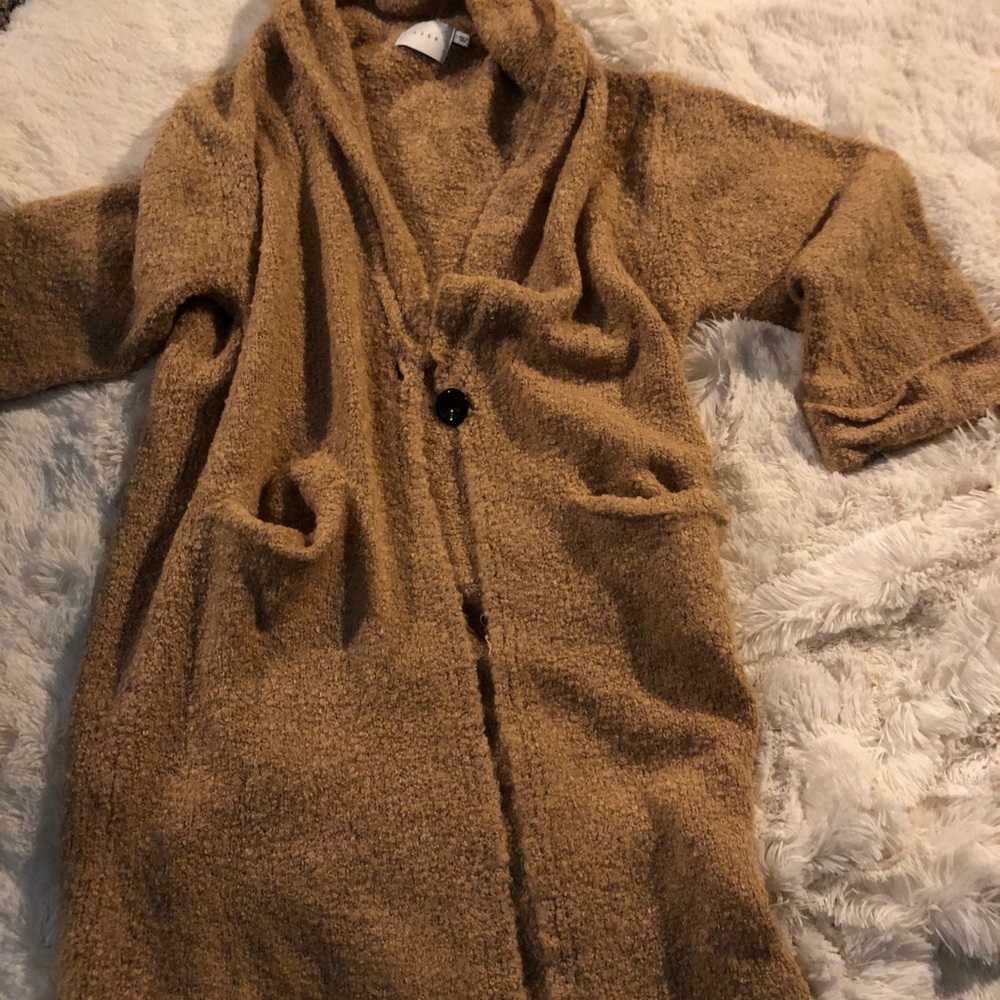 EUC Lush Shawl Lapel Long Cardigan